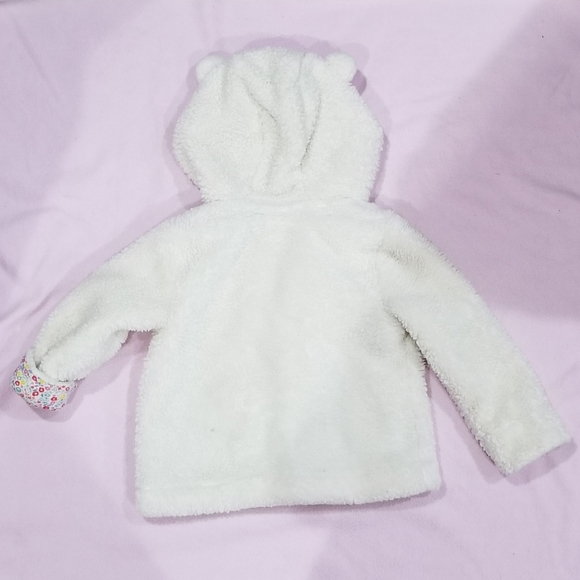 Baby Gap Fuzzy Bear Hoodie Jacket 18-24 months - Picture 4 of 4